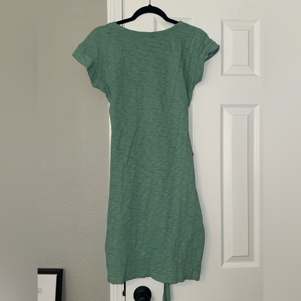 J Crew Short Sleeve Tie Waist Tee Shirt Dress - Picture 7 of 11